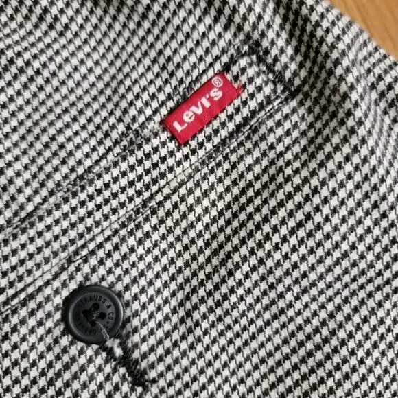 Levi's Premium XX Chino EZ Taper III Pants Trousers Black Grey Pattern Cotton S